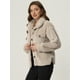 thumbnail image 3 of Chaquetas De Lana Para Mujer Otoño Invierno Botón Abajo Manga Larga Suave Fuzzy Shaggy Teddy Abrigos Chaqueta Caqui L, 3 of 5
