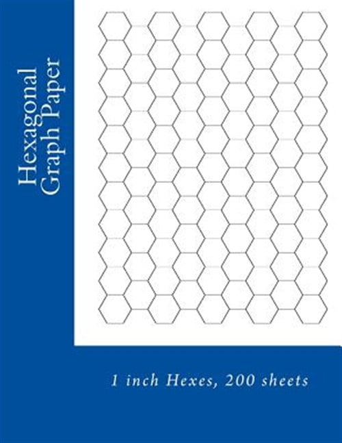 hexagonal graph paper 1 inch hexes 200 sheets walmart com