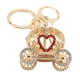 thumbnail image 5 of Llavero Con Diseño De Carro De Calabaza De Princesa, Decoración Con Diamantes De Imitación Brillantes, Llavero En Forma De Corazón Para Mujeres Y Niñas, 5 of 7