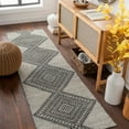 thumbnail image 4 of Hauteloom Claveria Wool Living Room, Bedroom Area Rug - Bohemian, Transitional - Black, Cream - 8'10" x 12', 4 of 8