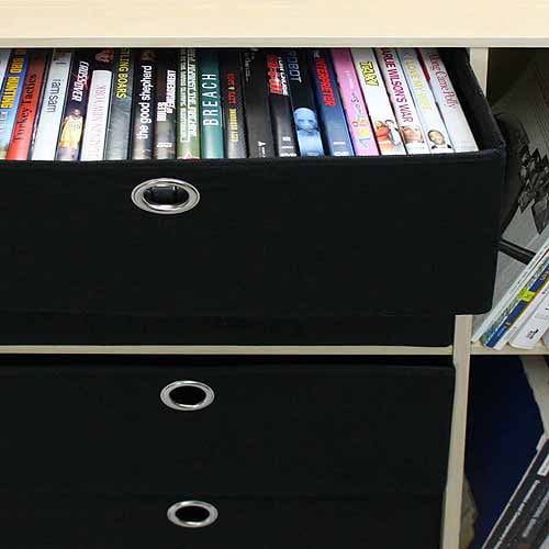 Furinno 11159 Multipurpose Storage Cabinet W 4 Bin Type Drawers Walmart Com Walmart Com