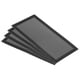 thumbnail image 1 of Cubierta de Ventilación Magnética Uxcell 4"x8" Paquete de 4 Fuerte Malla de Pantalla Negra, 1 of 6