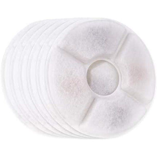 Filtro De Repuesto Para Fuente De Agua Para Gatos Para Fuente Superior De Acero Inoxidable, Paquete De 6 Filtros De Carbón, Filtro De Carbón Activado Para Fuente De Agua Para Mascotas Jormftte WMZL-668