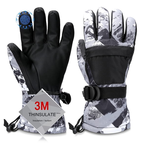 Guantes de esquí Odtmger impermeables, cálidos y transpirables, unisex