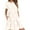 Beige, variant on Wancir Summer Dresses for Women 2024 Casual T Shirt Crewneck Petal Sleeve Swing Vacation Dress with Pockets