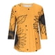 thumbnail image 5 of Heisall Women's T-Shirts 3/4 Sleeve Round Neck Loose Casual Striped Non-positional Print Spring/Autumn Fashion, 5 of 7