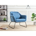 thumbnail image 3 of Porthos Home  Kylen Accent Chair, Polyester Upholstery, Metal Legs Grey, 3 of 5