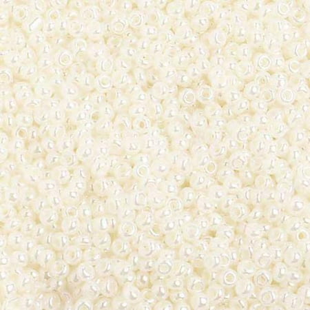 10/0 Pearl - Czech Seed Beads 40Gr Vials 10/0 Pearl Ceylon