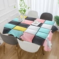 thumbnail image 2 of Yayeee Tablecloths 54" x 54" Rectangle Wrinkle Resistant Party Table Cover, Gray Checkered Pattern, 2 of 8