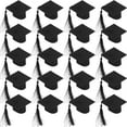 thumbnail image 5 of OFFIGAM Graduation Bottle Toppers Black Non-Woven Fabric Decorations for Graduation Party, 20pcs Friends Celebration Supplies, 5 of 11