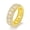 Golden, variant on S925 18K gold plated moissanite circle ring for men and women Gift for boyfriend Gift for father