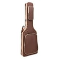 thumbnail image 1 of Sac à Dos pour Guitare Électrique avec Bretelles Réglables et Poignée de Transport, Café, 1 of 8