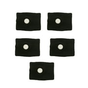 5pcs Elastic Fabric Anti-nausea Wristband Anti Seasick Carsick Elastic Bracelet Travel Supplies, Black