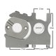 thumbnail image 3 of Soporte de montaje de Motor sin escobillas de metal apto para 1/8 RC Car Truck Motor Mount Upgrade Parts Accesorio de repuesto Hugo Soporte de montaje en coche RC, 3 of 7