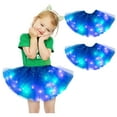 thumbnail image 5 of gljltg 2 Pcs Girls Layered Stars Sequins Tutu Skirt Princess Ballet Dance Dress for 2-8 Years, 5 of 6