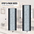thumbnail image 2 of Ottomanson 3-Piece Kitchen Rug Set, Non-Slip Washable Hallway Runner & Floor Mat for Bathroom 22.5" x 36" + 22.5" x 48" + 22.5" x 60" Border Gray, 2 of 5