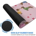 thumbnail image 6 of Long Mouse Pads for Desk,Colorful Funny Dachshund Desk Mats on Top Of Desks, Desk Mouse Pad Extra Large with 3mm Non-Slip Base and Stitched Edge for Gaming,Office,Work,Home 47.3"x23.6", 6 of 6