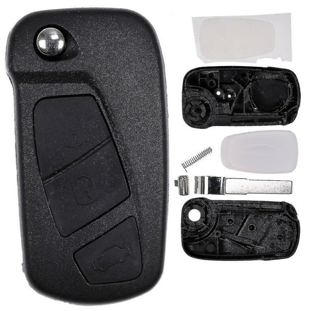 Carcasa de llave abatible para mando Ford Ka Ru8 2008-2016 en blanco