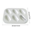 thumbnail image 2 of RuiJiao 6 Cavity Non-stick Madeleine Pans Carbon Steel Cake Pan French Dessert Mold Spherical Scallop Madeline Bakeware, 2 of 5