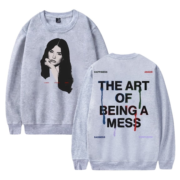 Lauren Spencer Smith The Art Of Being A Mess Photo Sweatshirt Crewneck Men Women Long Sleeve Streetwear
