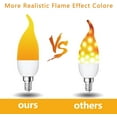 thumbnail image 4 of Flame Light Bulbs, 3 Modes LED Flame Effect Light Bulb, E12 Base Flickering Light Bulb with Gravity Sensor,Flickering Light Bulbs Halloween Home Party (2 Pack-E12), 4 of 12