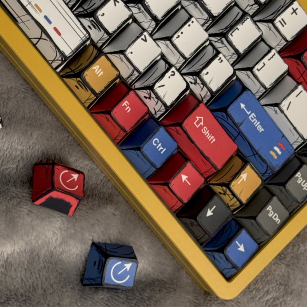 136Keys PBT Keycap Featuring Minimalist Pattern Keycaps For Enhances Typing Experience Ergonomic Keycap Replacement