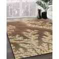 thumbnail image 3 of Ahgly Company Machine Washable Indoor Round Transitional Saddle Brown Area Rugs, 7' Round, 3 of 7
