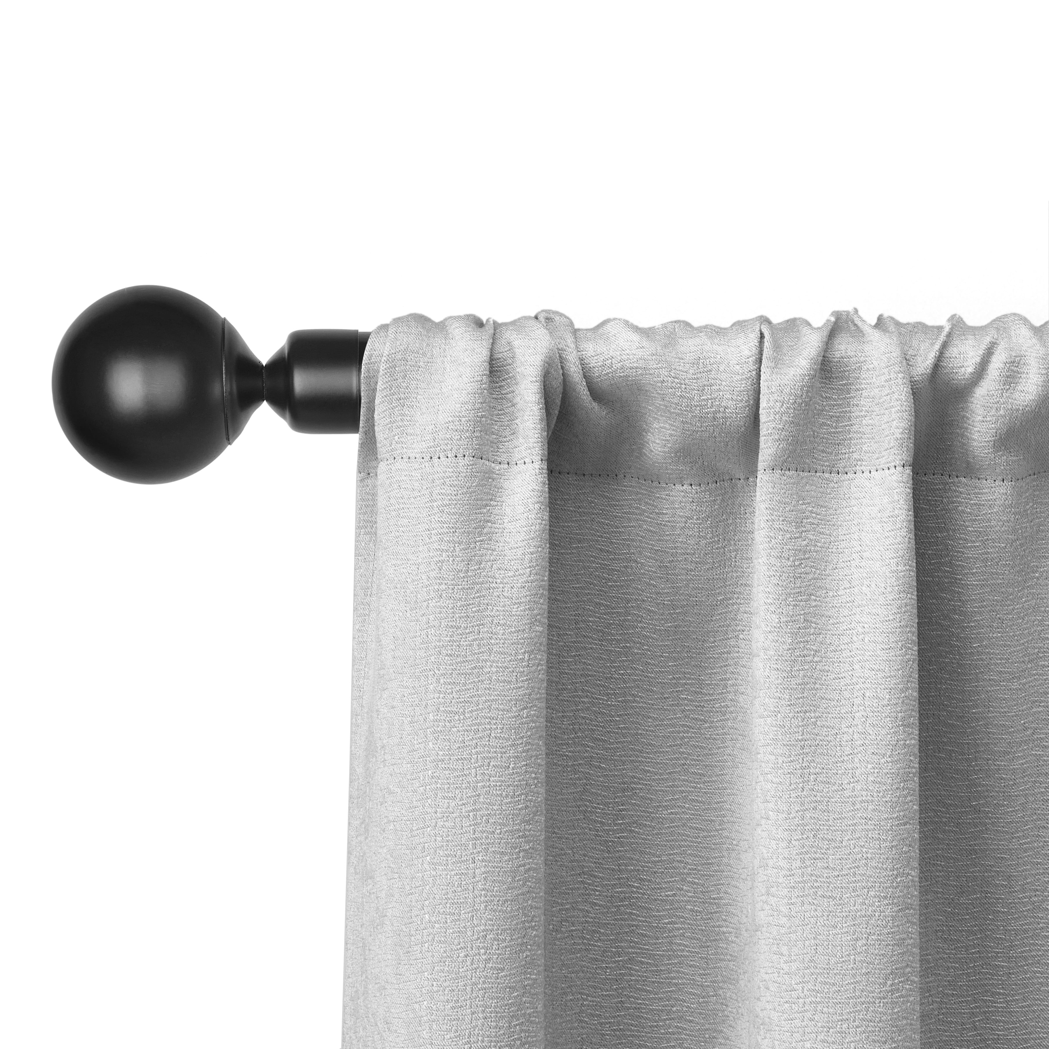Mainstays 4 of a Kind Blackout Curtain Panels, Set of 4, Gray, 28" W x 95" L
