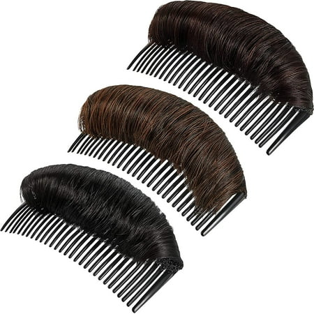 3 Pieces Hair Bun Invisible False Hair Clip, Hair Base Bump Fluffy Hair Pad Styling Insert 3 Pieces Hair Bun Invisible False Hair Clip, Hair Base Bump Fluffy Hair Pad Styling Insert