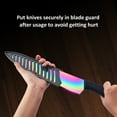 thumbnail image 2 of Marco Almond KYA36 6-Pieces Rainbow Knife Set with Blade Guards Dishwasher Safe Kitchen Cutlery Set, 2 of 7