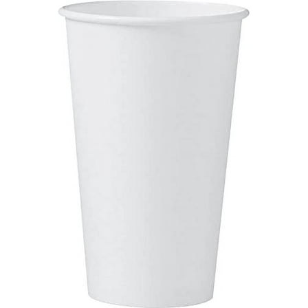 Solo Foodservice 316W 16 Oz. White Paper Hot Cup noHandle Singlepoly (1000-Pack)