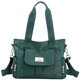 thumbnail image 1 of Bolso de hombro de nylon de compras de gran capacidad de moda para el trabajo (verde oscuro), 1 of 8