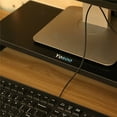 thumbnail image 6 of Wooden Computer Monitor Stand,Wooden Stand Monitor Riser Desktop Organizer,Black, 6 of 6