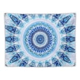 thumbnail image 5 of WYYP  Handmade Indian hippie Bohemian Psychedelic Peacock Mandala Wall hanging College Dorm Beach Throws Table Cloth Bedding Tapestry (Peacock Sky Blue, Medium 50x40inch, 5 of 6