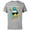 Athletic Heather, variant on Donald Duck Birthday Vibes 80s - Short Sleeve Cotton T-Shirt for Adults - Customized-Charcoal
