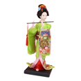 thumbnail image 2 of Muñeca kimono de geisha japonesa, artesanía tradicional de 9 pulgadas, estatua de niña coleccionable, figura para mesa, hogar, oficina, regalo para Estilo H, 2 of 8