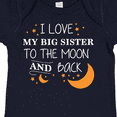 thumbnail image 4 of Inktastic I Love My Big Sister To The Moon and Back Boys or Girls Baby Bodysuit, 4 of 5
