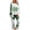White-B, variant on Ecqkame Women's Pajama Set St. Patrick's Day Print Casual Round Neck Long Sleeve Top Elastic Waist Pants 2 Piece Soft Sleepwear Green M