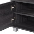 thumbnail image 3 of Hollywood Dark Grey Faux Wood 44" H Media Stand with Open & Closed Storage, 3 of 9