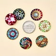 thumbnail image 4 of U8MO 100/200 Mosaic Printed Glass Dome Flatback Cabochons For Pendants Jewelry Making-25mm, 100pcs, 4 of 9