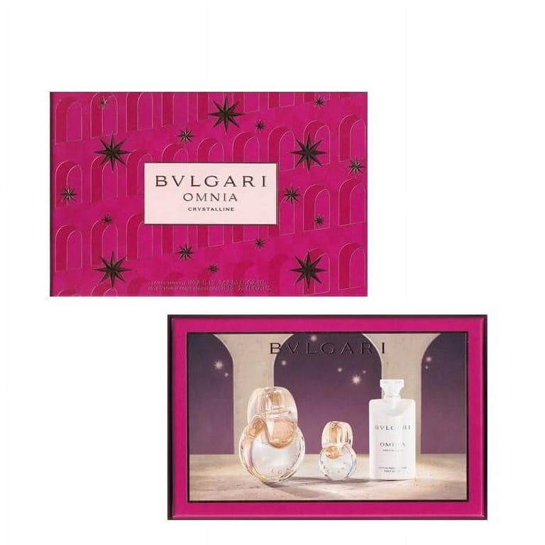 Bvlgari Omnia Crystalline Perfume - Elegant 3 Piece Gift Set for