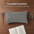 thumbnail image 4 of Unique Bargains Smooth and Cool Envelope-style Closure Durable Bedding Pillowcases Gray A, 4 of 5