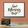 thumbnail image 3 of Designs ByLITA Good Morning World 11 x 14 UNFRAMED Print Cute Typography Wall Art, 3 of 3