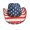 Binding White Stripe, variant on Vintage US American Flag Cowboy Hat USA Stars Stripes Patriotic