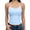 Light Blue, variant on FengLS Womens Halter Neck Tops Summer Backless Spaghetti Strap Tank Tops Soft Slim-Fitted Basic Tops Ribbed Soild Short Tops