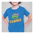 thumbnail image 3 of Playera Fan Army Tortugas Ninja Talla 8 Manga Corta con Estampado Rostro Donatello Azul Turquesa, 3 of 4
