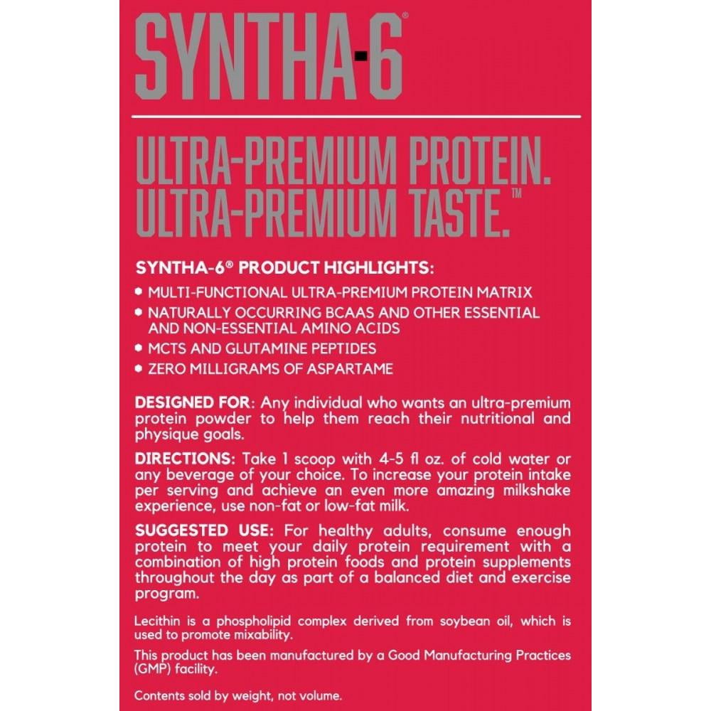 BSN Syntha-6 Protein Powder, Vanilla Ice Cream, 22g Protein, 10 Lb