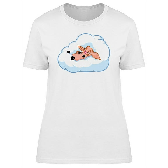 Fluffy Sheep Sleep  T-Shirt Women -Image by Shutterstock, Female Medium