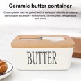 thumbnail image 4 of CSChome Ceramic Butter Dish Ceramic Butter Dish with Lid, Multipurpose Large Capacity Butter Keeper, Easy to Clean, 4 of 6