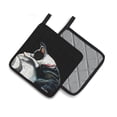 thumbnail image 2 of Carolines Treasures MW1315PTHD Boston Terrier Spot in the Sun Pair of Pot Holders , 7.5HX7.5W, multicolor, 2 of 4